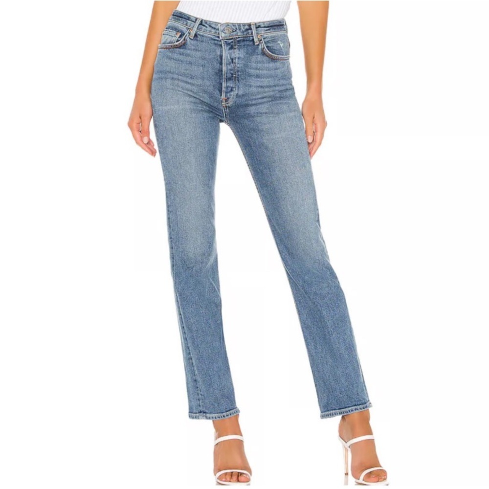 GRLFRND Grace Straight Leg Jean Antidote Medium Wash Size 26
